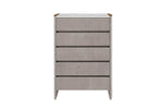 Mondello 5 Drawer Tall Chest Washed Oak front view picture