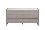 Mondello 6 Drawer Dressing Chest Washed Oak front view picture