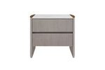 Mondello Bedside Table Washed Oak front view picture