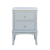 Monroe 2 Drawer Accent Table in Sage with Marble Top, stylish addition
