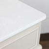 Monroe 1 Drawer Accent Table Stone close view picture of the table design