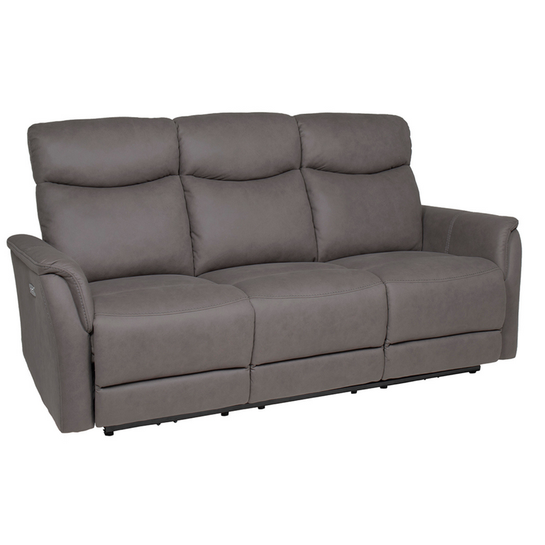 Mortimer 3 Seater Electric Recliner Sofa Grey