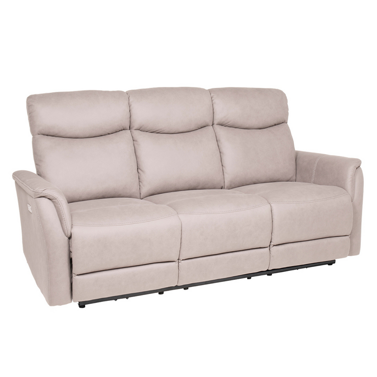 Mortimer 3 Seater Electric Recliner Sofa Taupe