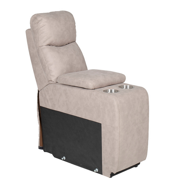 Mortimer Console Sectional Electric USB Taupe