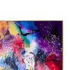 Multicoloured Paint Splatters Abstract Wall close view picture of wallart corner