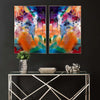 Multicoloured Paint Splatters Abstract Wall life style picture