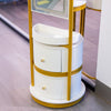 Nadia Rotating Led Dressing Mirror close view picture of the drawers