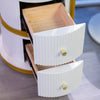 Nadia Rotating Led Dressing Mirror picture of the opened drawers