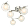 Decorative lighting Nakita 6 Light Semi Flush for low ceilings

