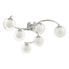Polished chrome lighting Nakita 6 Light Semi Flush

