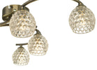 Home decor lighting Nakita 6 Light Semi Flush brass finish

