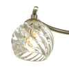 Nakita 3 light semi flush ceiling light with glass shades