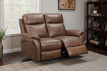 Nardo 2 Seater Electric Recliner Brown life style picture