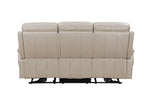 Nardo 3 Seater Electric Recliner Cashmere picture from the back