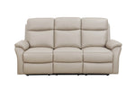 Nardo 3 Seater Electric Recliner Cashmere front view picture