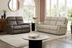 Nardo 3 Seater Sofa Cashmere life style picture with 2 seater brown sofa