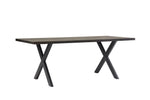 Elegant Rectangle Dining Table in Smoked Oak Finish
