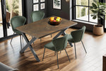 Nate Dining Table 1.4 m Smoked Oak life style picture from the top