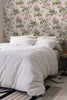 Elegant Birds and Blooms wallpaper featuring majestic birds and branches