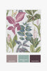 Stylish interior with Fantasy Rainforest Leaves Multi wallpaper