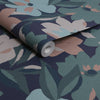 Eye-catching Hot House Floral Midnight wallpaper