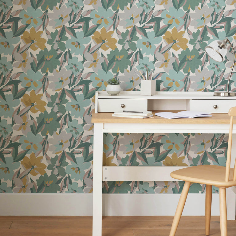 Next Wallpaper Hot House Floral Sunshine