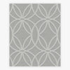 Geometric Luxe Eclipse Grey wallpaper with circular design