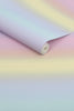 Children's bedroom rainbow wallpaper design