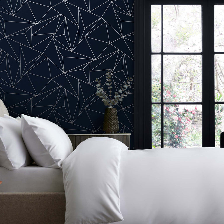 Next Wallpaper Scatter Geo Navy