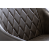Elegant kitchen chairs with sleek stitching details
