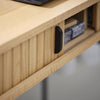 Nola Desk Natural Oak lose view picture of metal handle