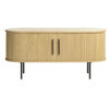 Nola TV Lowboard Natural Oak front view picture