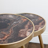 Nyra Nest of Two Side Tables close view picture of the table tops