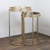 Nyra Nest of Two Tray Tables front view life style picture