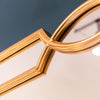Odessa Square Mirror Gold 80cm with beautiful golden frame
