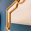 Odessa Square Mirror Gold 80cm side view picture
