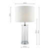 Luxury Lighting Option with Polished Chrome Base and Clear Glass.

