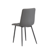 Modern kitchen chairs with PU leather – Oliver Dining Chair Grey (Set of 2)