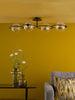 Elegant flush semi flush ceiling lights in a sleek black finish.