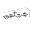 Semi flush ceiling lights ideal for rooms with low ceilings.