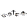 Stylish lighting with Olympus 4 Light Semi-Flush in matt black.