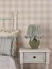 Omer Table Lamp Matt Green and Antique Brass With Shade perfect fit for a bedrooms