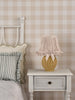 Omer Table Lamp Matt Taupe and Antique Brass With Shade perfect fit for a bedrooms