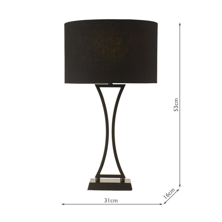 Oporto Table Lamp Matt Black – Modern Lighting Collection