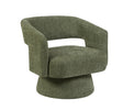 Orla Accent Chair Green with a swivel function