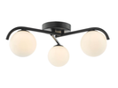 Orlena 3 Light Flush - Matte Black Ceiling Light