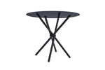 Orrin Round Dining Table 90 cm Black picture on the white background