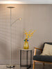 Osbert Mother & Child Floor Lamp Satin Nickel LED life style picture