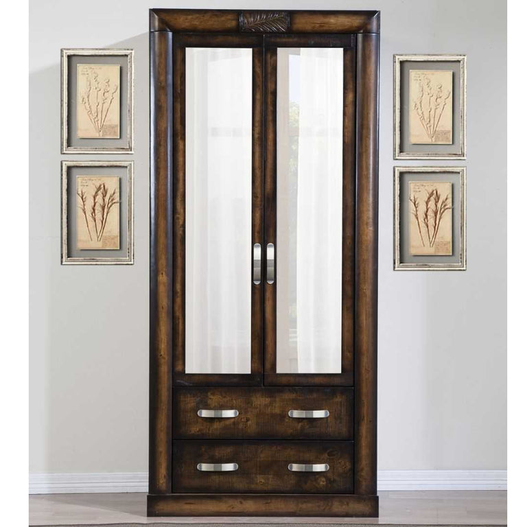 Paris 2 Door Wardrobe - Wardrobe with Drawers in Elegant Design