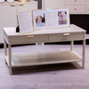 Parson 2 Drawer Coffee Table – Modern Wooden Coffee Table with Storage